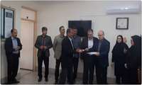 تقدیر از پرسنل جانباز بیمارستان امینی و شبکه بهداشت ودرمان شهرستان لنگرود