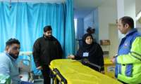 انتقال بیمار 20 ساله بیمارستان امینی لنگرود توسط بالگرد اورژانس هوایی گیلان